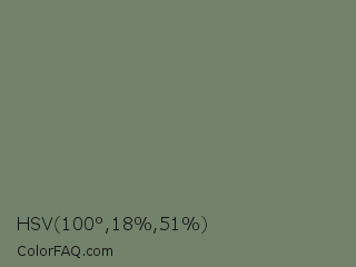 HSV 100°,18%,51% Color Image