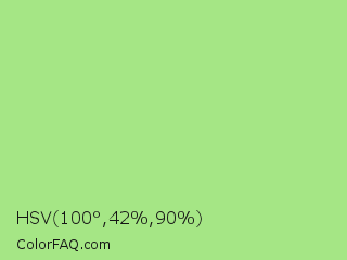 HSV 100°,42%,90% Color Image