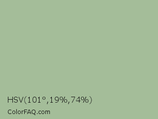 HSV 101°,19%,74% Color Image