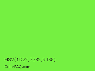 HSV 102°,73%,94% Color Image