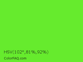 HSV 102°,81%,92% Color Image