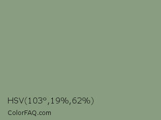 HSV 103°,19%,62% Color Image