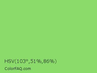 HSV 103°,51%,86% Color Image