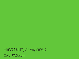 HSV 103°,71%,78% Color Image