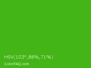 HSV 103°,88%,71% Color Image