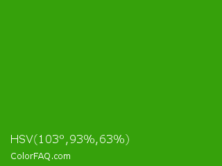 HSV 103°,93%,63% Color Image