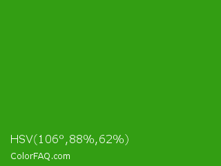 HSV 106°,88%,62% Color Image