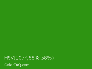 HSV 107°,88%,58% Color Image
