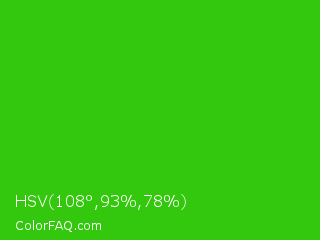 HSV 108°,93%,78% Color Image