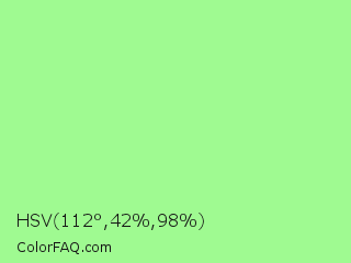 HSV 112°,42%,98% Color Image