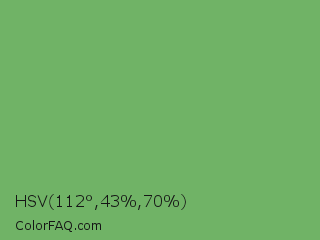 HSV 112°,43%,70% Color Image