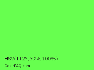 HSV 112°,69%,100% Color Image