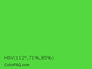 HSV 112°,71%,85% Color Image