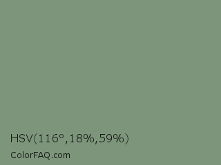 HSV 116°,18%,59% Color Image
