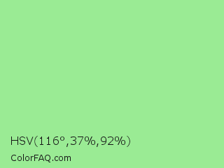 HSV 116°,37%,92% Color Image