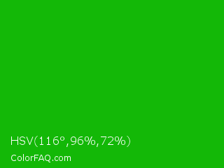 HSV 116°,96%,72% Color Image