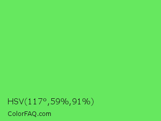 HSV 117°,59%,91% Color Image