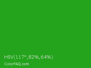 HSV 117°,82%,64% Color Image