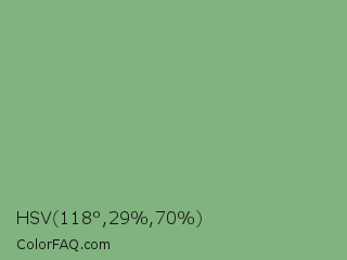 HSV 118°,29%,70% Color Image