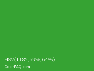 HSV 118°,69%,64% Color Image