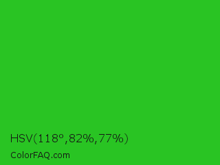 HSV 118°,82%,77% Color Image