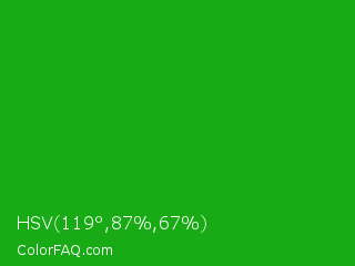 HSV 119°,87%,67% Color Image