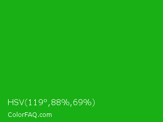 HSV 119°,88%,69% Color Image