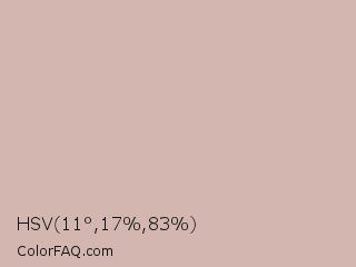 HSV 11°,17%,83% Color Image