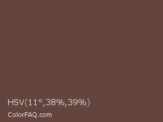 HSV 11°,38%,39% Color Image