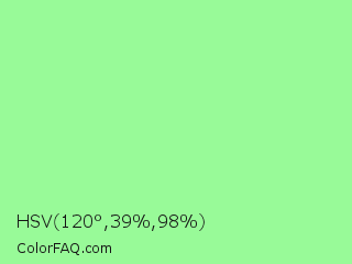 HSV 120°,39%,98% Color Image