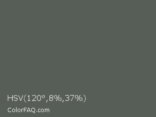 HSV 120°,8%,37% Color Image