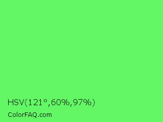 HSV 121°,60%,97% Color Image