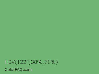 HSV 122°,38%,71% Color Image