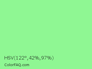 HSV 122°,42%,97% Color Image