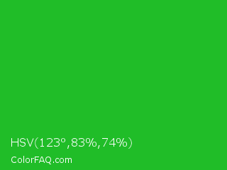 HSV 123°,83%,74% Color Image