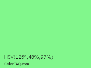 HSV 126°,48%,97% Color Image