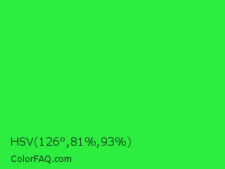 HSV 126°,81%,93% Color Image