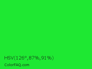 HSV 126°,87%,91% Color Image