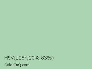 HSV 128°,20%,83% Color Image