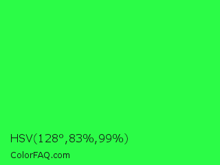 HSV 128°,83%,99% Color Image