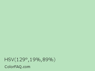 HSV 129°,19%,89% Color Image
