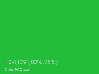 HSV 129°,83%,75% Color Image