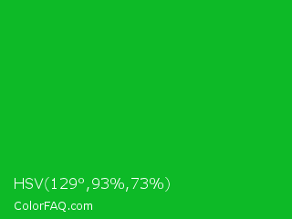 HSV 129°,93%,73% Color Image