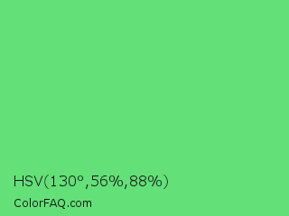 HSV 130°,56%,88% Color Image