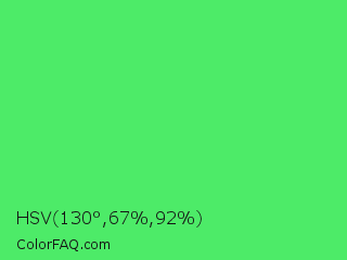 HSV 130°,67%,92% Color Image