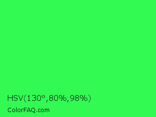 HSV 130°,80%,98% Color Image