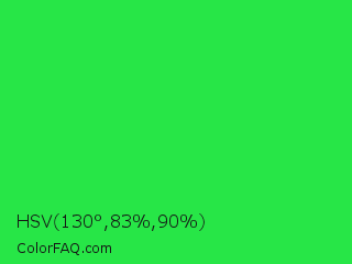 HSV 130°,83%,90% Color Image