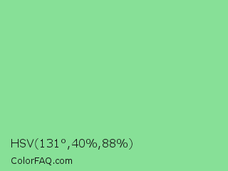 HSV 131°,40%,88% Color Image