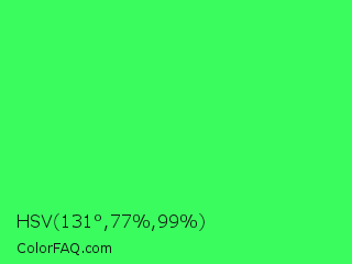 HSV 131°,77%,99% Color Image