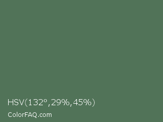 HSV 132°,29%,45% Color Image